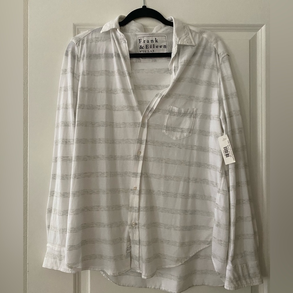 Womens Frank and Eileen knit button down shirt